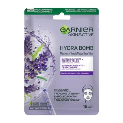 Garnier Maschera In Tessuto Hydra Bomb Con Acido Ialuronico E Lavanda 28g