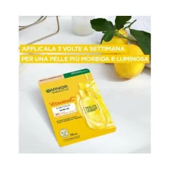 Garnier Maschera Tessuto Occhi Illuminante Vitamina C 2 Pezzi