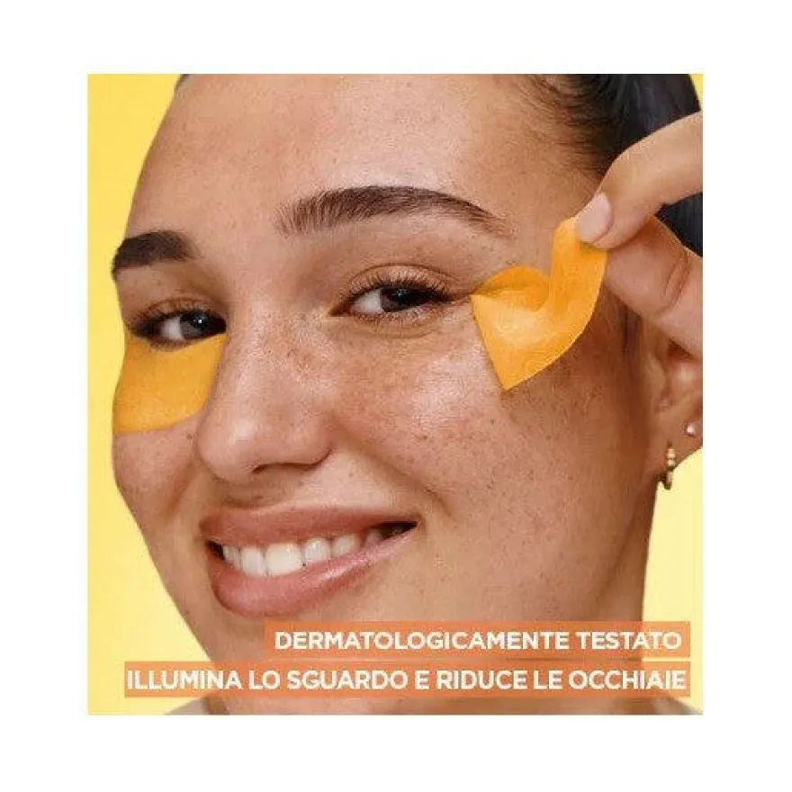 Garnier Maschera Tessuto Occhi Illuminante Vitamina C 2 Pezzi