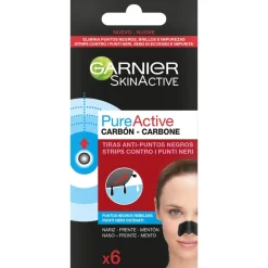 Garnier Pure Active Charcoal Strips Viso Carbone Vegetale 4 Pezzi