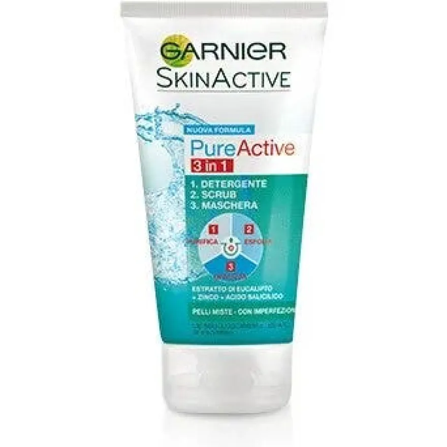 Garnier Pure Active Gel Detergente 3In1 188ml