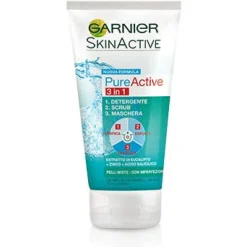 Garnier Pure Active Gel Detergente 3In1 188ml