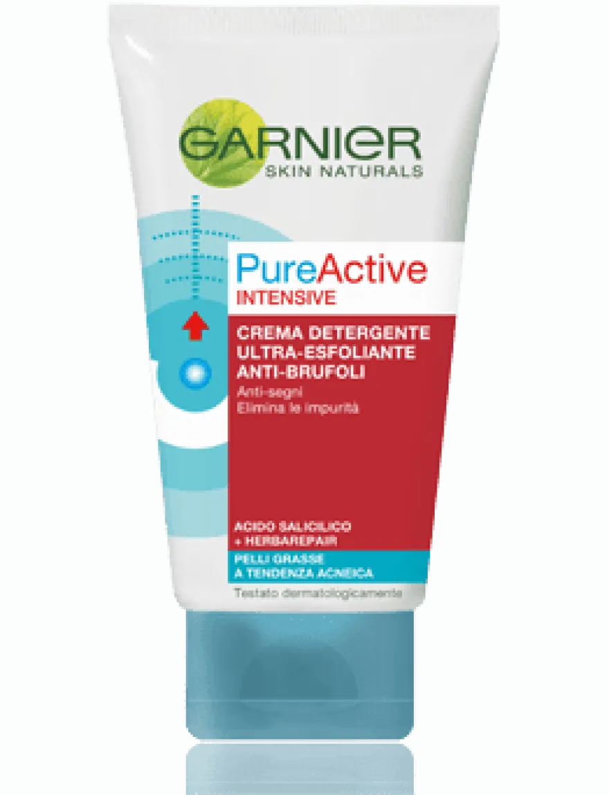 Garnier Pure Active Intensive Crema Detergente Ultra Esfoliante Anti Brufoli 150ml