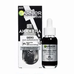 Garnier Pure Active Siero AHA+BHA Con Carbone Anti-Imperfezioni 30ml