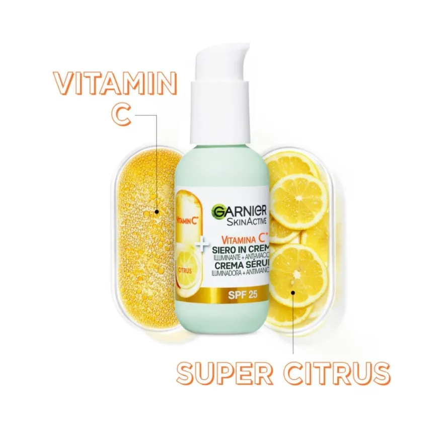 Garnier Siero In Crema Vitamin C Effetto Idratante E Illuminante Viso 50ml