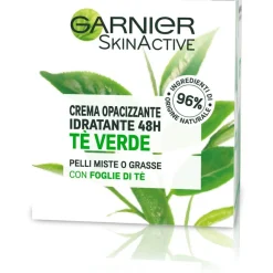 Garnier SkinActive Crema Viso Idratante Opacizzante Con The Verde 50 ml