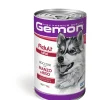 Gemon Bocconi Manzo E Riso Cibo Umido Cani Adulti Taglia Grande Barattolo 1,25 Kg