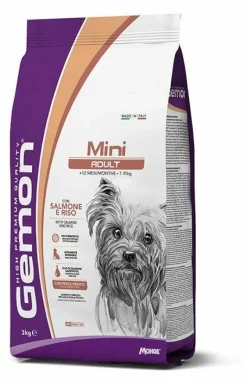 Gemon Mini Adult Salmone e Riso Cibo Secco Cani Adulti Taglia Mini Sacco 3kg