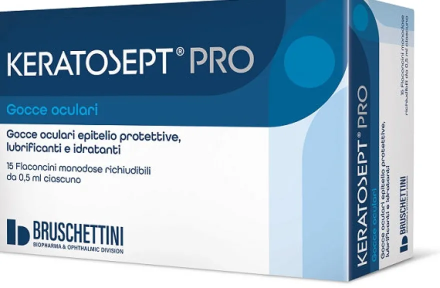 Gocce Oculari Keratosept Pro 15 Flaconcini Monodose Richiudibili da 0,5 ml