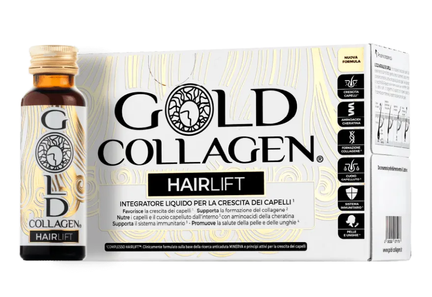 Gold Collagen Hair Lift 10 Flaconcini - Capelli Forti e Sani