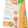 2G Pet Food Banana Cookies Flakes Biscotti Alla Banana Per Cani Sacco 350g