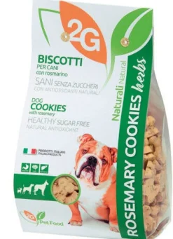 2G Pet Food Rosemary Cookies Biscotti Al Rosmarino Per Cani Sacco 350g