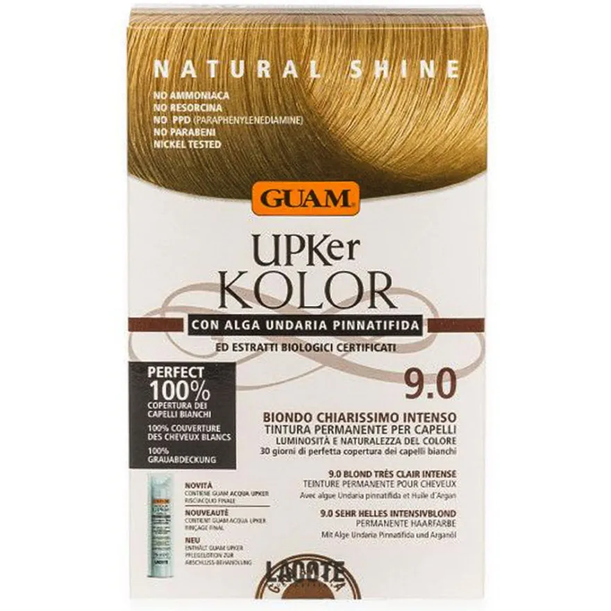 Guam Upker Kolor Tinta Capelli 9,0 Biondo Chiarissimo Intenso