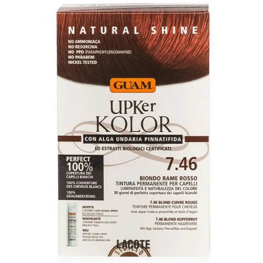 Guam Upker Kolor Tinta Capelli 7,46 Biondo Rame Rosso
