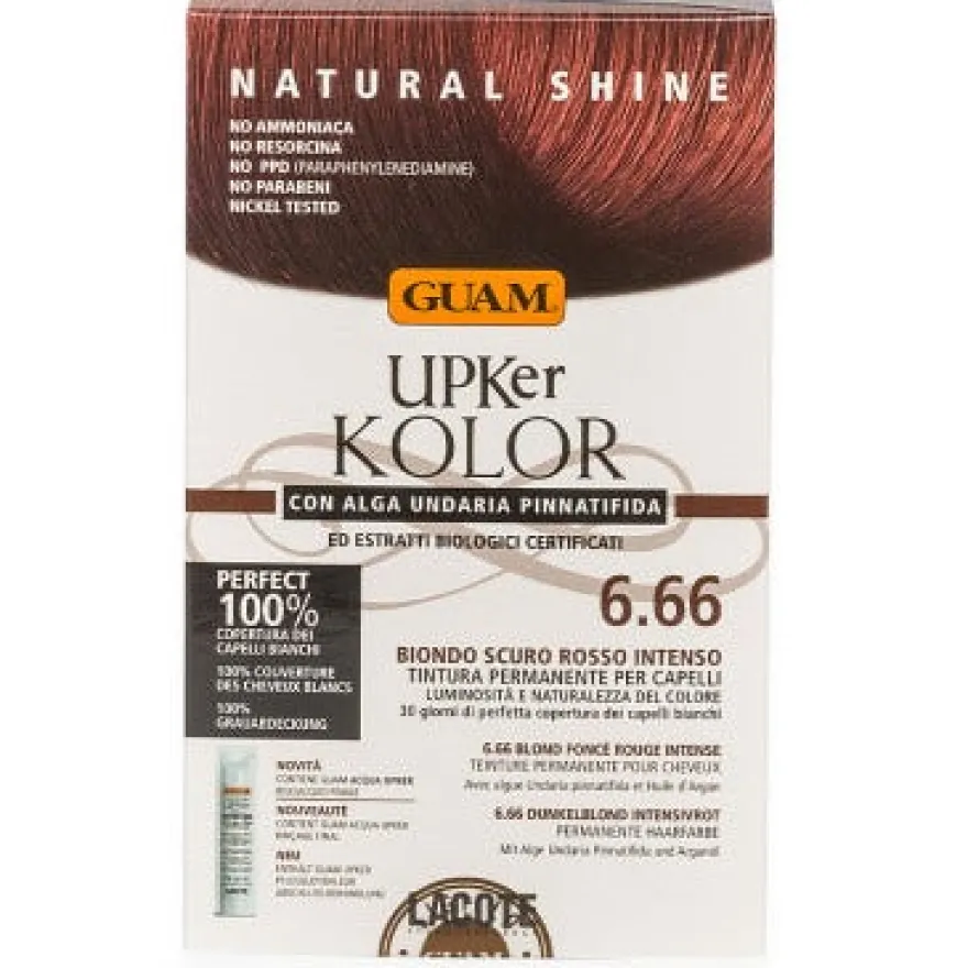Guam Upker Kolor Tinta Capelli 6,6 Biondo Scuro Rosso Intenso