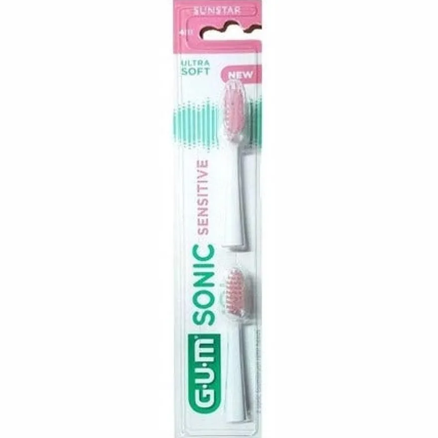 Gum Sonic Sensitive Ultra Soft Testine Di Ricambio 2 Pezzi