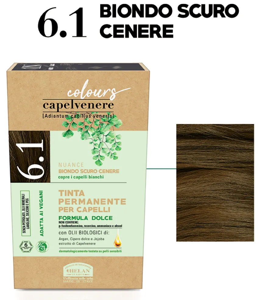 Helan Capelvenere Colours Tinta Capelli 6,1N Biondo Scuro Cenere