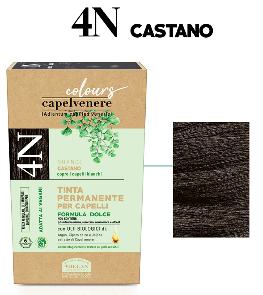 Helan Capelvenere Colours Tinta Capelli 4N Castano