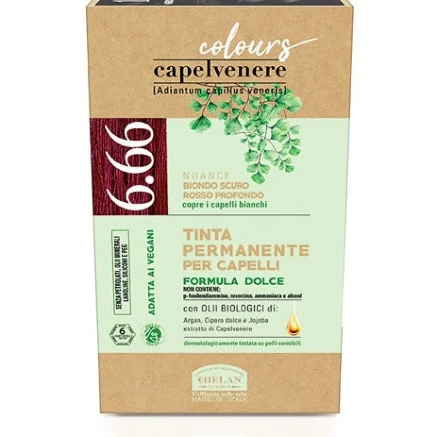 Helan Capelvenere Tinta Capelli 6,66N Biondo Scuro Rosso Profondo