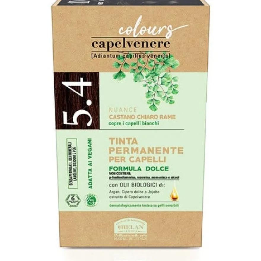 Helan Capelvenere Tinta Capelli 5,4N Castano Chiaro Rame