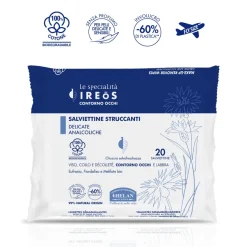Helan Ireos Contorno Occhi 20 Salviettine Struccanti Delicate Analcoliche