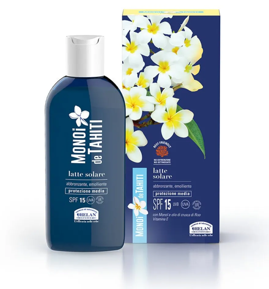 Helan Monoi De Tahiti Latte Solare SPF15 200ml