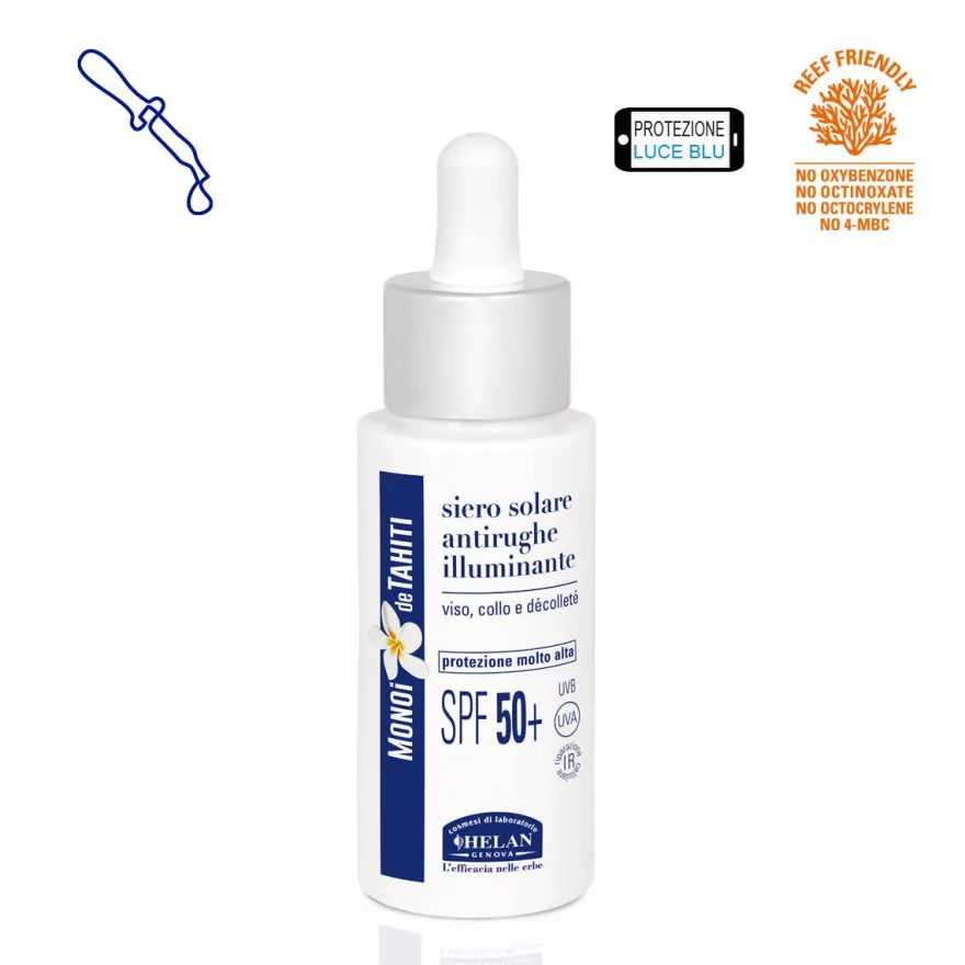Helan Monoi De Tahiti Siero Solare Antirughe Illuminante 30ml SPF50+