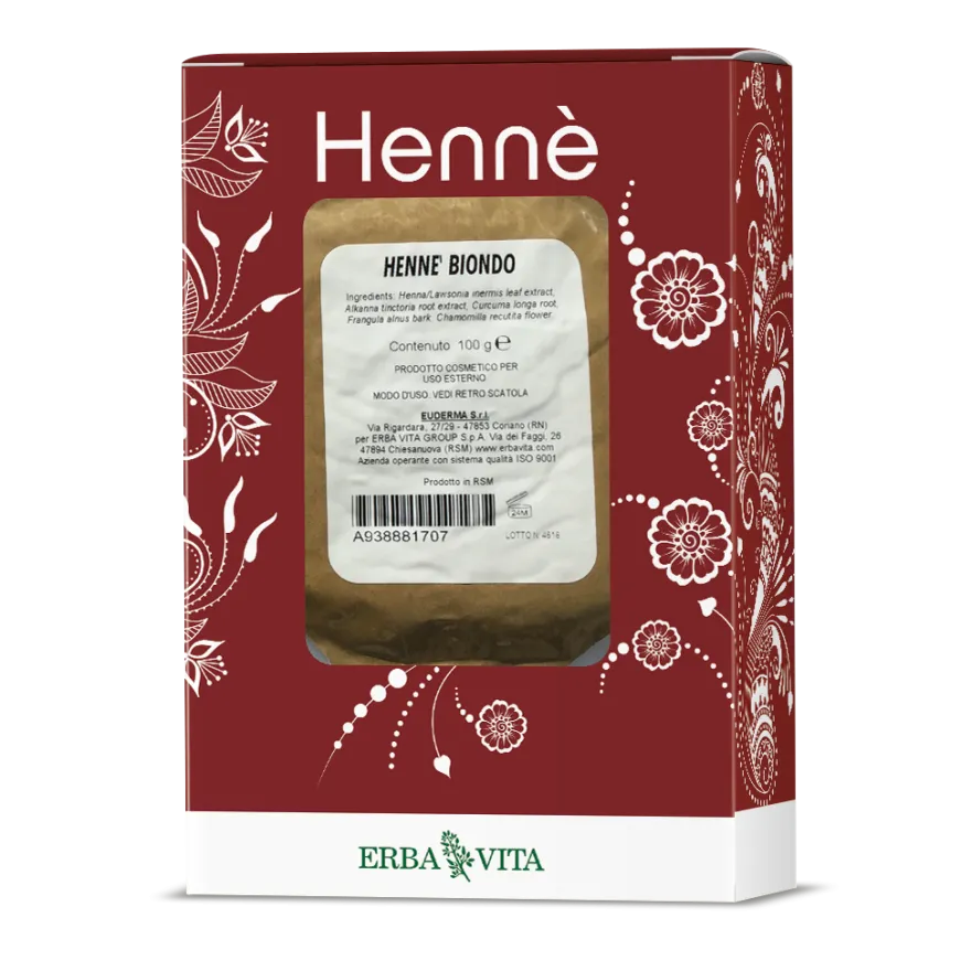 Henne Colorante Capelli Biondo 100g
