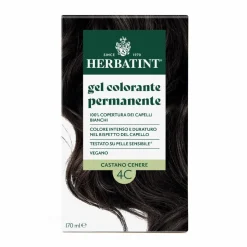 Herbatint Gel Colorante Permanente 4C Castano Cenere 170ml