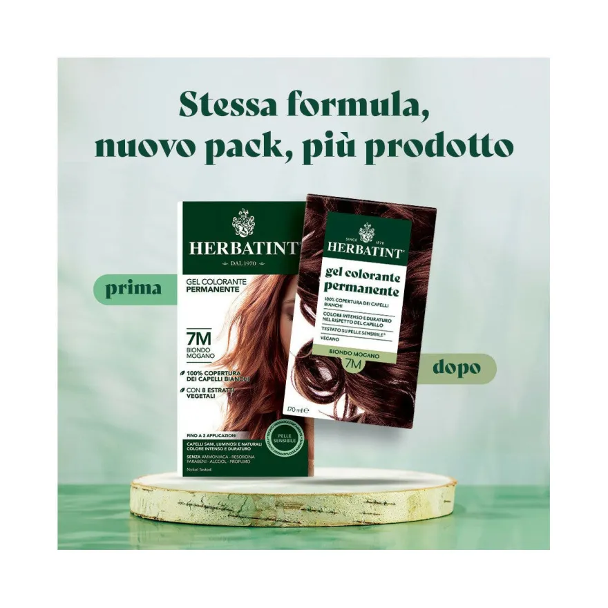 Herbatint Gel Colorante Permanente 7M Biondo Mogano 170ml
