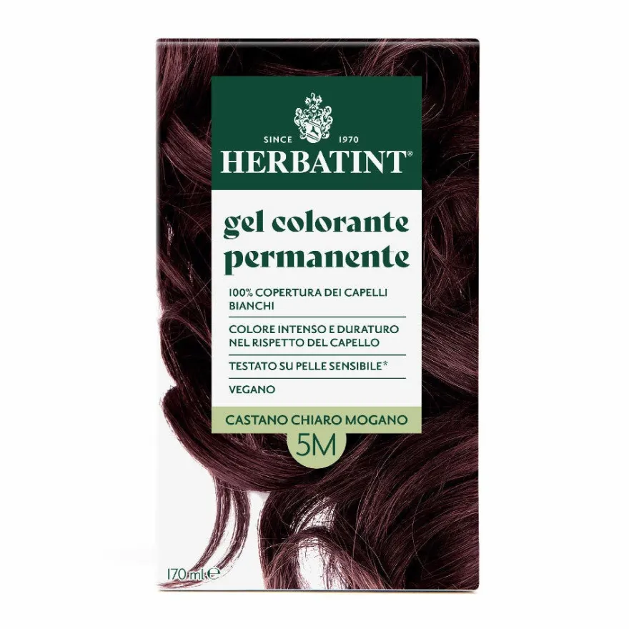 Herbatint Gel Colorante Permanente 5M Castano Chiaro Mogano 170ml
