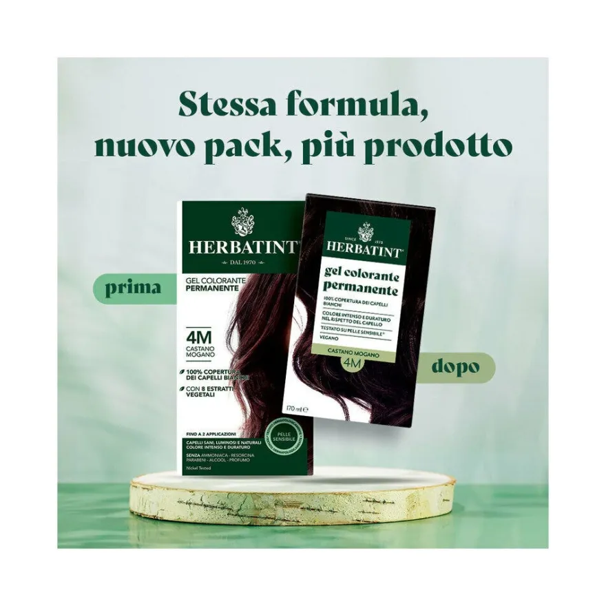 Herbatint Gel Colorante Permanente 4M Castano Mogano 170ml