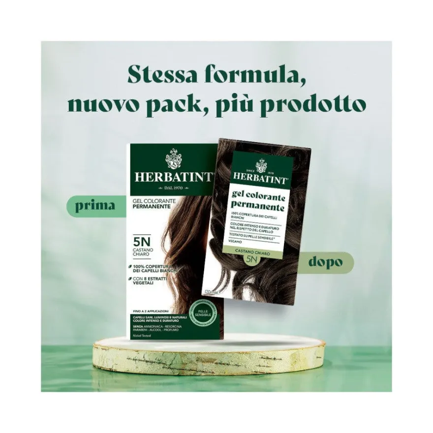Herbatint Gel Colorante Permanente 5N Castano Chiaro 170ml