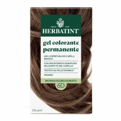 Herbatint Tintura Per Capelli Gel Permanente 6D Biondo Scuro Dorato 170ml