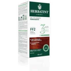 Herbatint Tintura Per Capelli Gel Permanente FF2 Rosso Porpora 3 Dosi 300ml