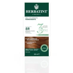 Herbatint Tintura Per Capelli Gel Permanente 8R Biondo Chiaro Ramato 3 Dosi 300ml