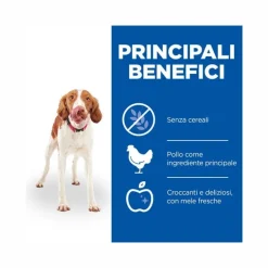 Hill's No Grain Crunchy Snack per Cani con Pollo e Mele Bustina 227gr