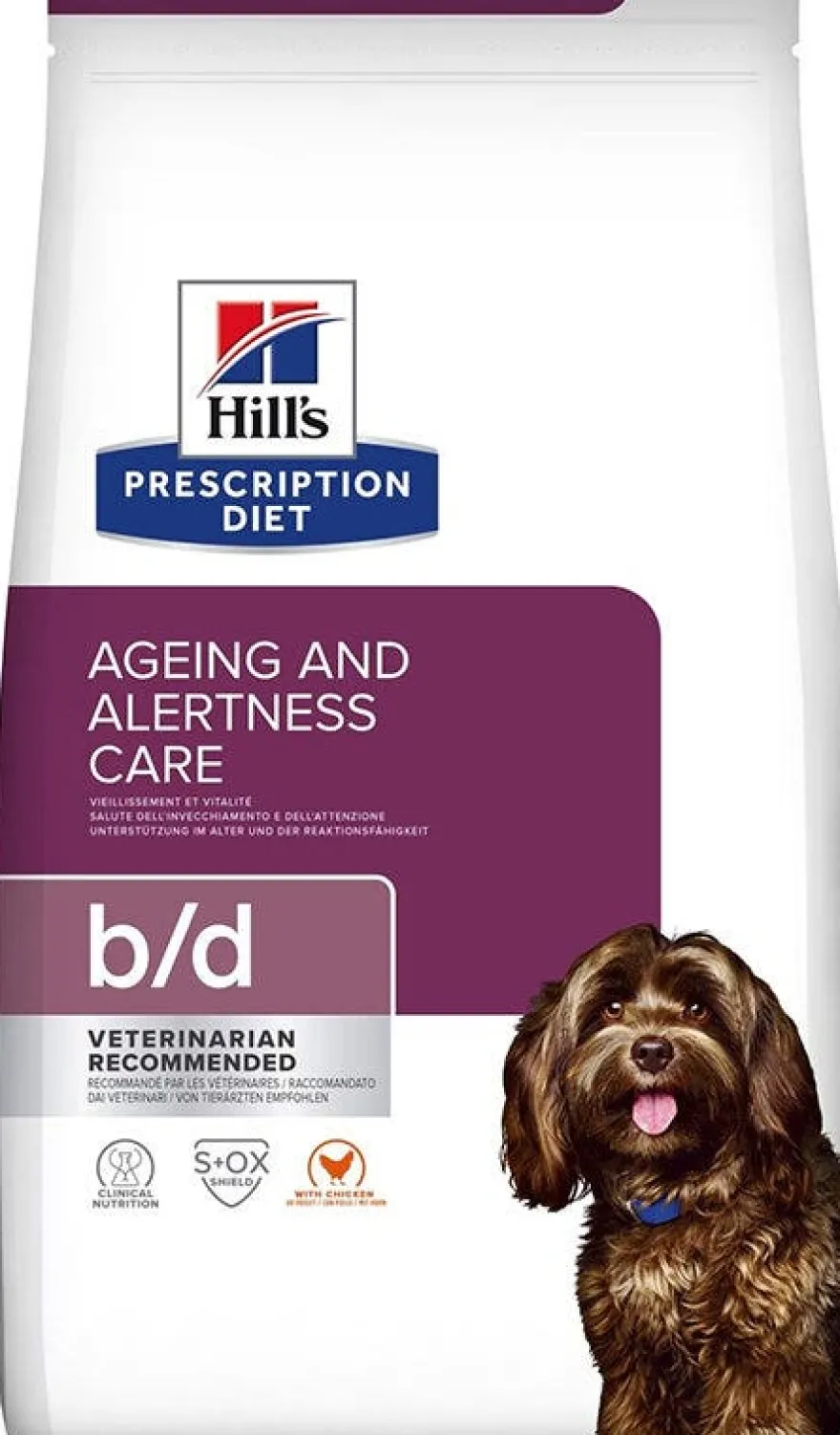 Hill's Prescription Diet B/D Crocchette Di Pollo Per Cani Anziani Sacco 3kg