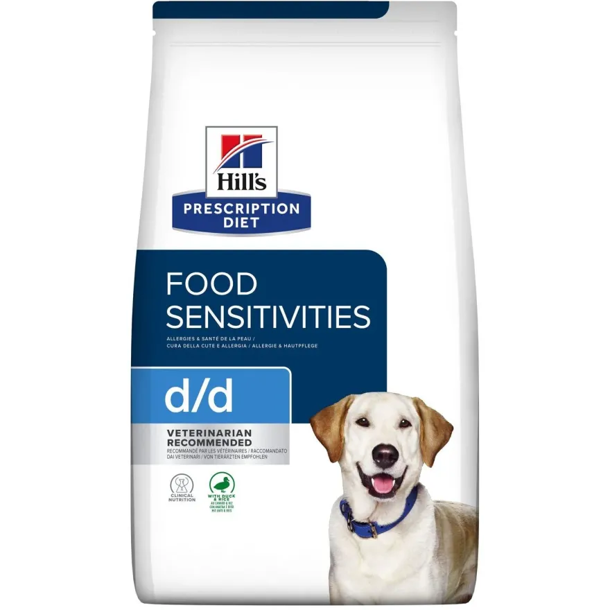 Hill's Prescription Diet d/d Crocchette Anatra e Riso Per Cani Adulti 1,5kg
