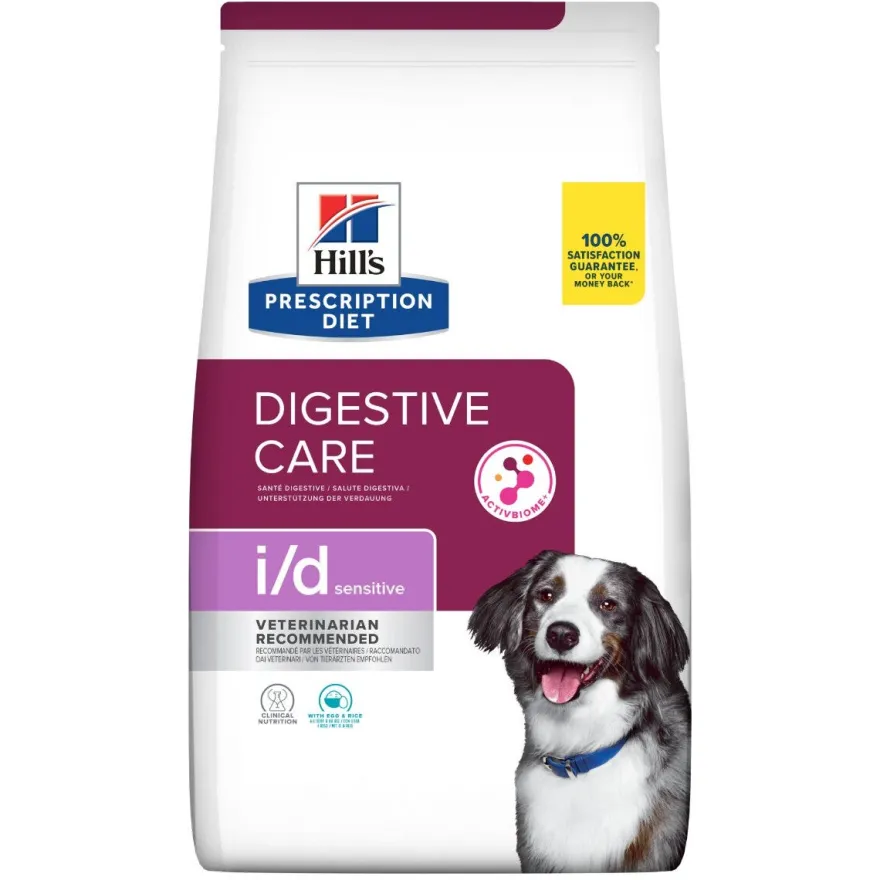 Hill's Prescription Diet I/D Digestive Care Sensitive Crocchette Per Cani Con Uova/Riso Sacco 4kg