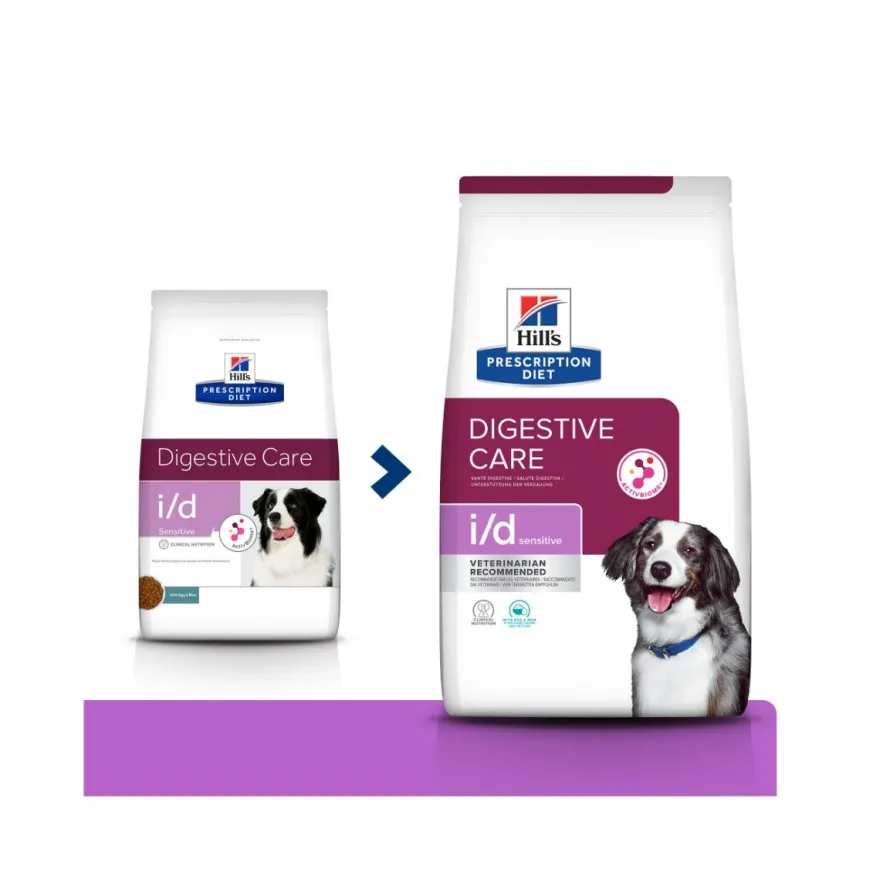 Hill's Prescription Diet I/D Digestive Care Sensitive Crocchette Per Cani Con Uova/Riso Sacco 4kg
