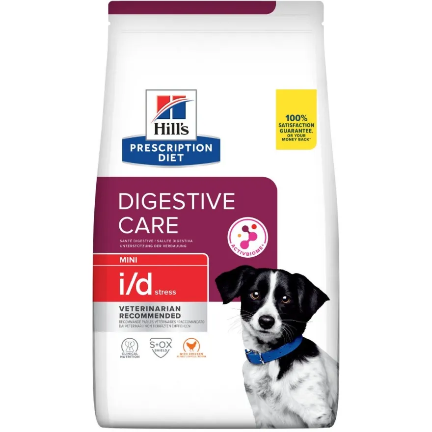 Hill's Prescription Diet I/D Digestive Care Stress Crocchette Per Cani Con Pollo Taglia Mini Sacco 6kg