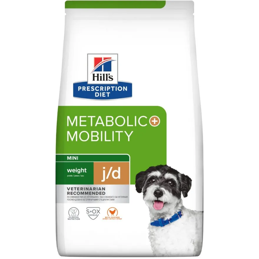 Hill's Prescription Diet J/D Metabolic+Mobility Crocchette Per Cani Taglia Mini Sacco 3kg