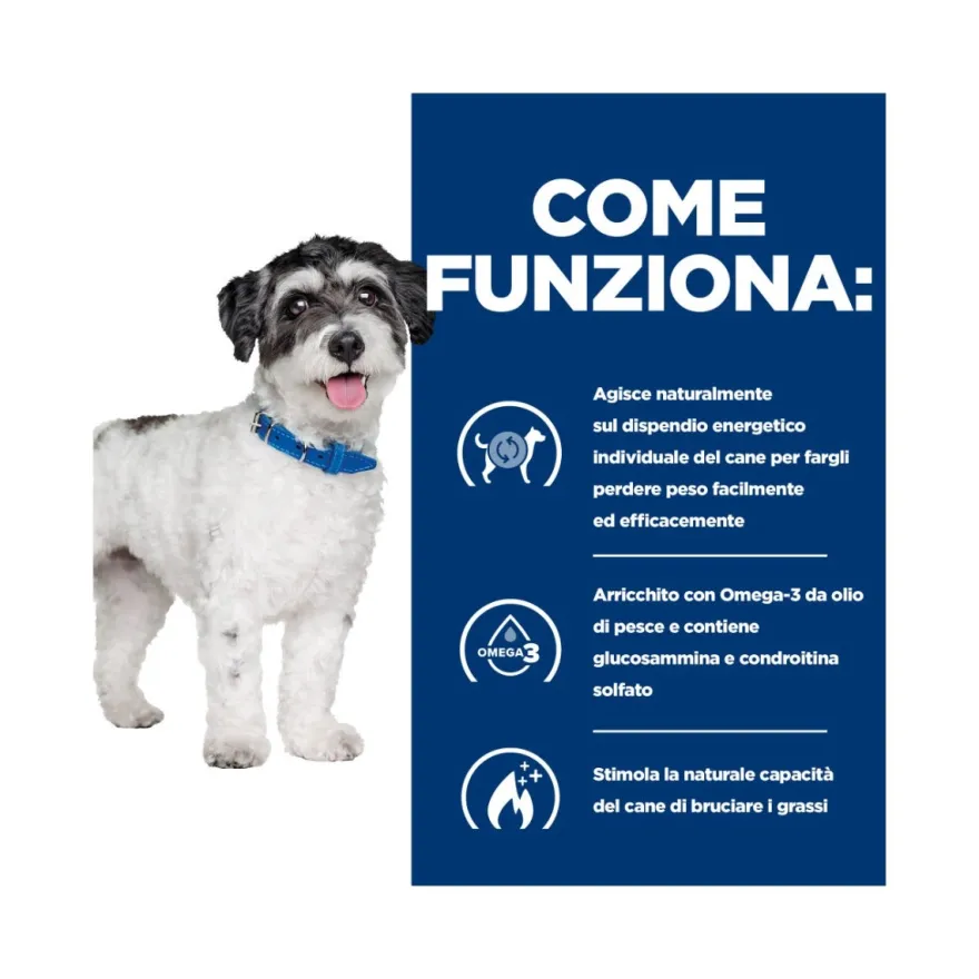 Hill's Prescription Diet J/D Metabolic+Mobility Crocchette Per Cani Taglia Mini Sacco 3kg
