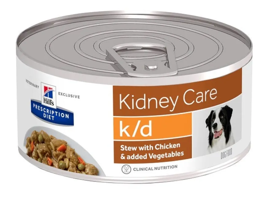 Hill's Prescription Diet K/D Renal Cane Pollo e Verdure Lattina 156g