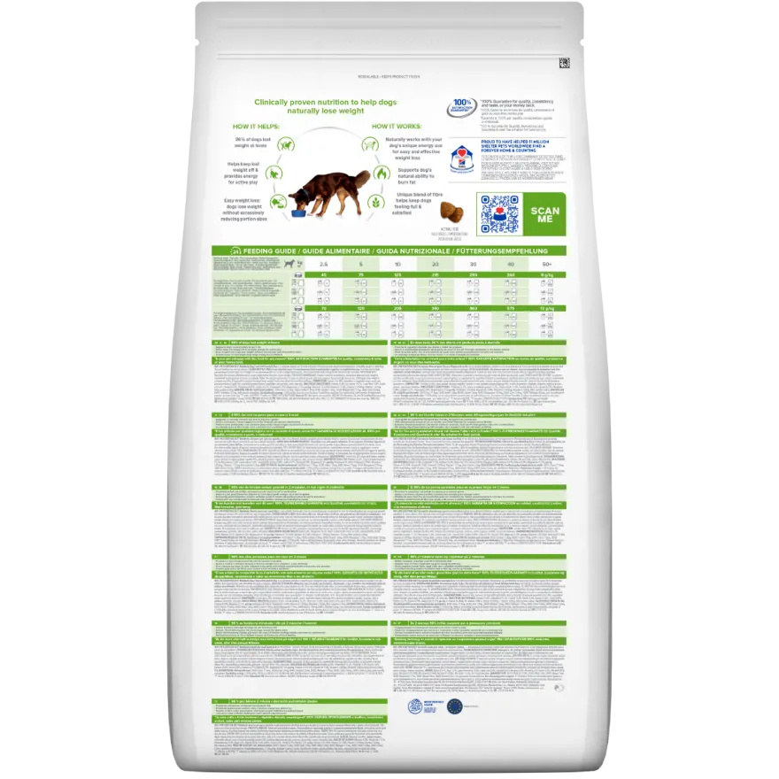 Hill's Prescription Diet Metabolic Cibo Secco Con Agnello Cani Adulti Sacco 12kg