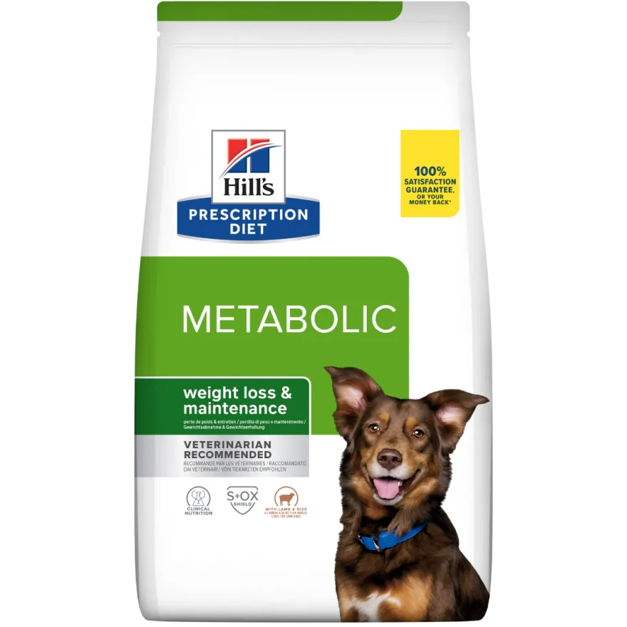 Hill's Prescription Diet Metabolic Cibo Secco Con Agnello Cani Adulti Sacco 12kg