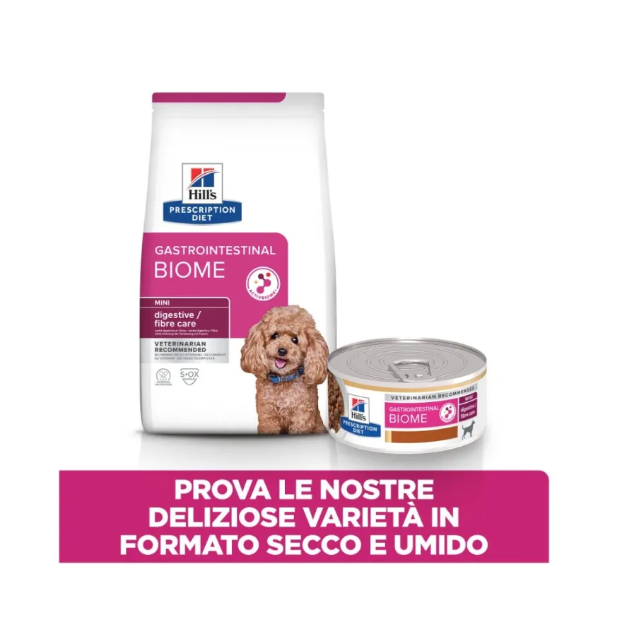 Hill's Prescription Diet Mini Gastrointestinal Biome Crocchette Per Cani Taglia Piccola Sacco 6Kg
