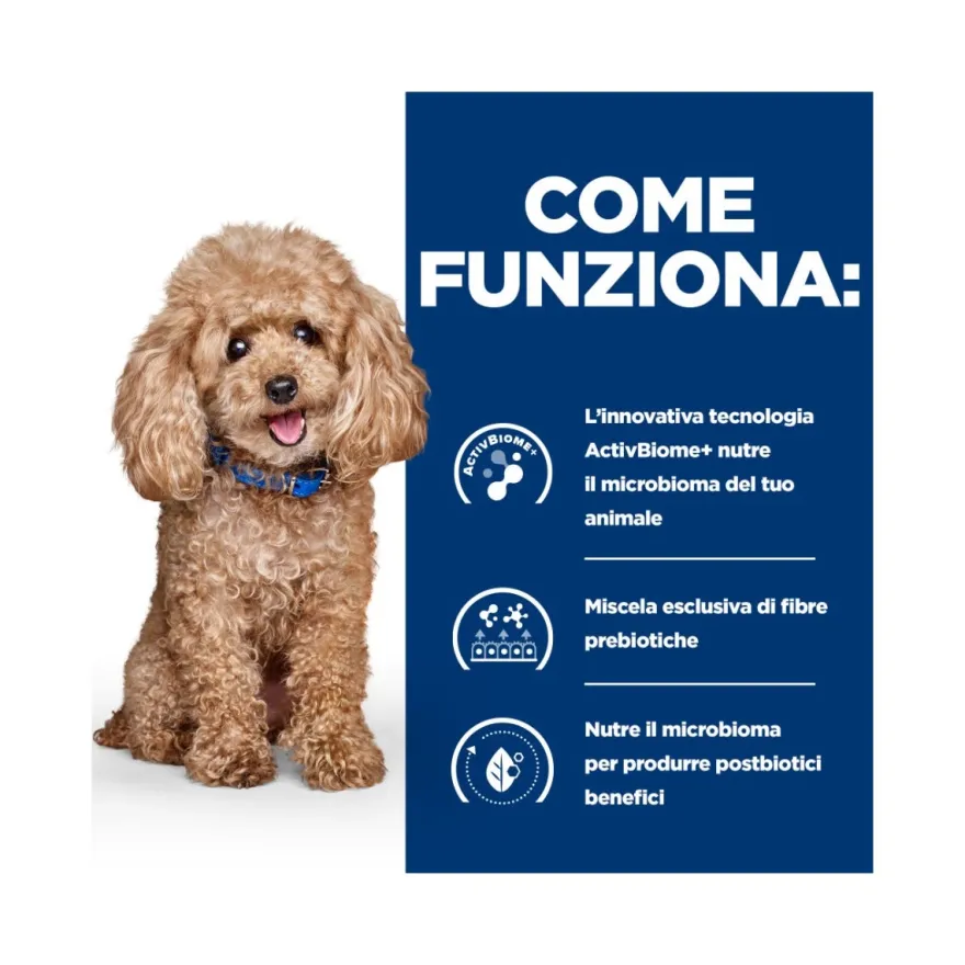 Hill's Prescription Diet Mini Gastrointestinal Biome Crocchette Per Cani Taglia Piccola Sacco 3Kg