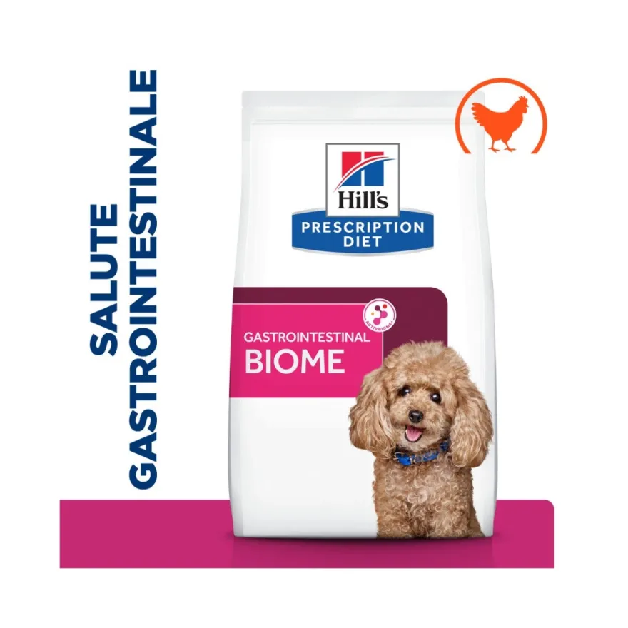 Hill's Prescription Diet Mini Gastrointestinal Biome Crocchette Per Cani Taglia Piccola Sacco 3Kg